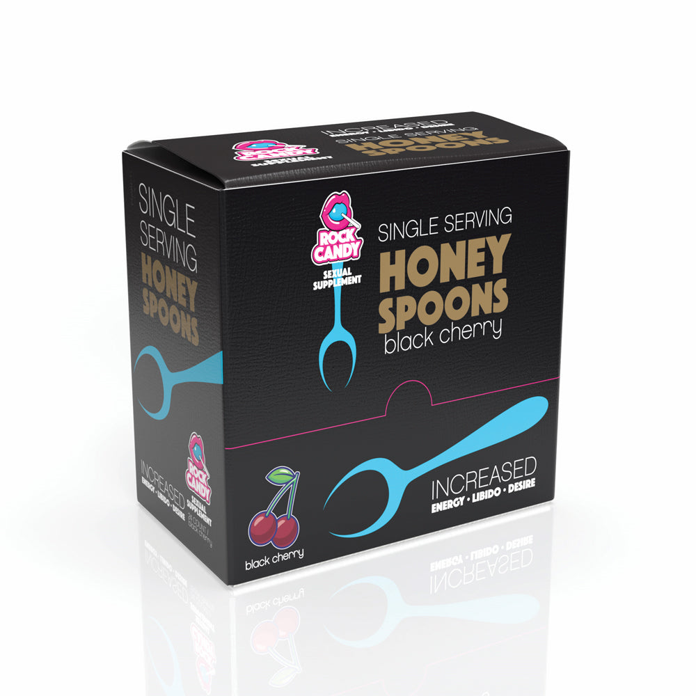 Honey Spoons For Him - 24 Pack - Black Cherry