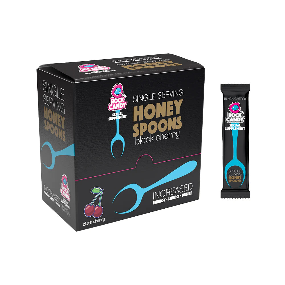 Honey Spoons For Him - 24 Pack - Black Cherry