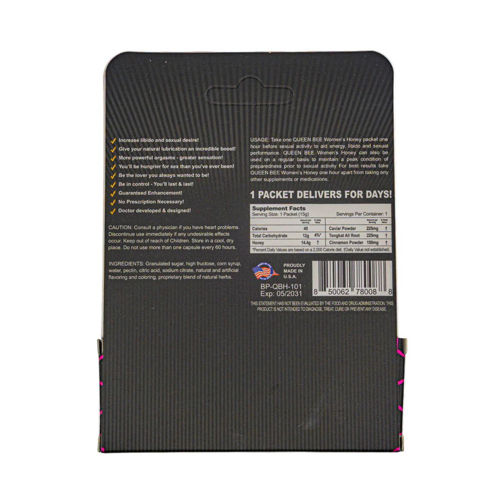 Queen Bee Honey For Her - 24 Pack