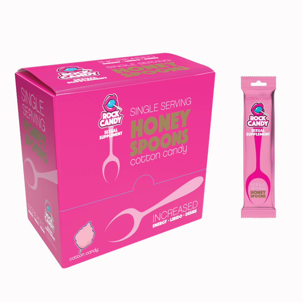 Honey Spoons For Her - 24 Pack - Cotton Candy